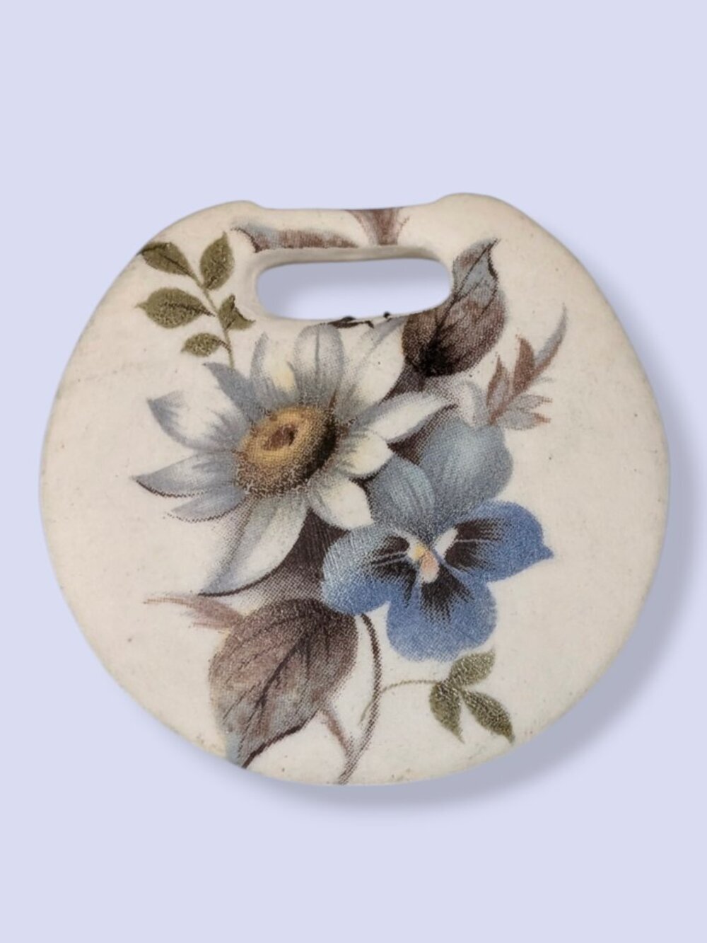 (2/$20) Vintage Ceramic Floral Watch Fob